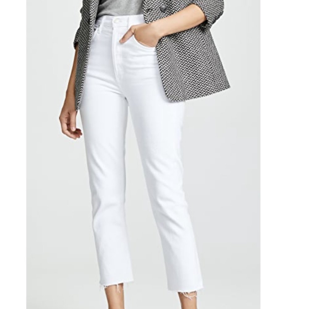 Agolde Hi Rise Straight Riley Crop Jeans